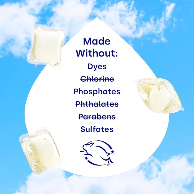 Dropps Odor & Stain Laundry Detergent Pods, Lavender Meadow (32 Count) - Powerful Laundry Pods | Complete Clean Laundry Soap | Fights Odors & Stains | Clean Ingredients | Plastic Free Packaging