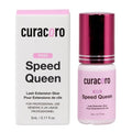 Curacoro Bubblegum Pink Eyelash Extension Glue 5ml, 0.5-1s Dry Time | Extra Strong Adhesive for Salon Use, for Trained Lash Technicians Only