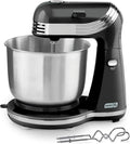 Dash Everyday Stand Mixer - Compact Tilt-Head Stand Mixer for Everyday Recipes - 6-Speed Power with Stainless Steel Bowl - Black, 3-Quart