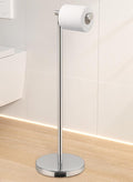 KES Toilet Paper Holder Free Standing 26" H (Taller Version), Toilet Paper Holder Stand with Weighted Base for Bathroom, Rustproof 18/8 Stainless Steel Polished Finish, BPH283S66