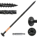 5/16" x12” Wood Structural Lag Screws | 108Pcs Star Drive Decking Wood Screws, Rust Resistant Timber Screws for Timber/Log/Landscaping Wood