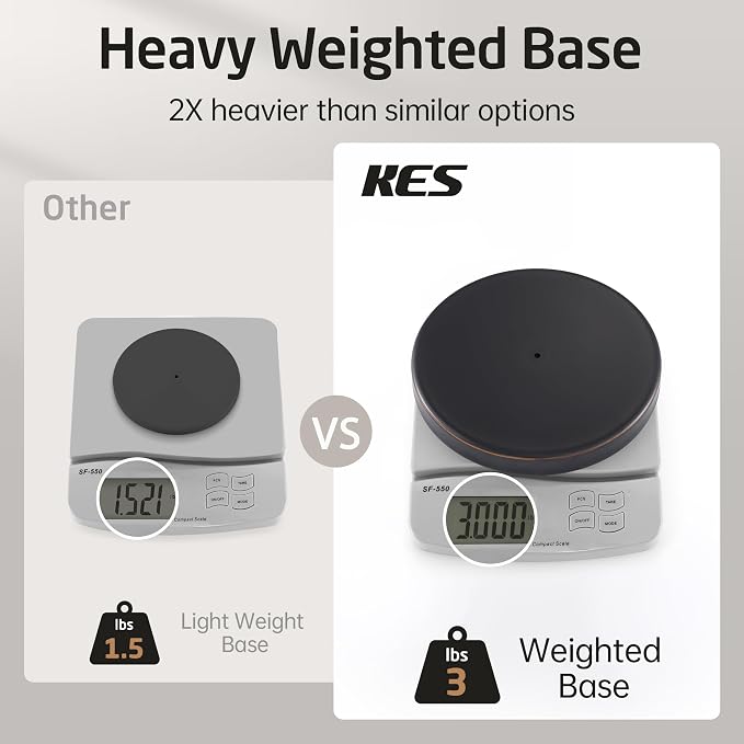 KES Oil Rubbed Bronze Toilet Paper Holder Stand | Weighted Base, Freestanding Toilet Roll Holder, Bathroom Floor Use, T304 Stainless Steel, BPH283S1-ORB
