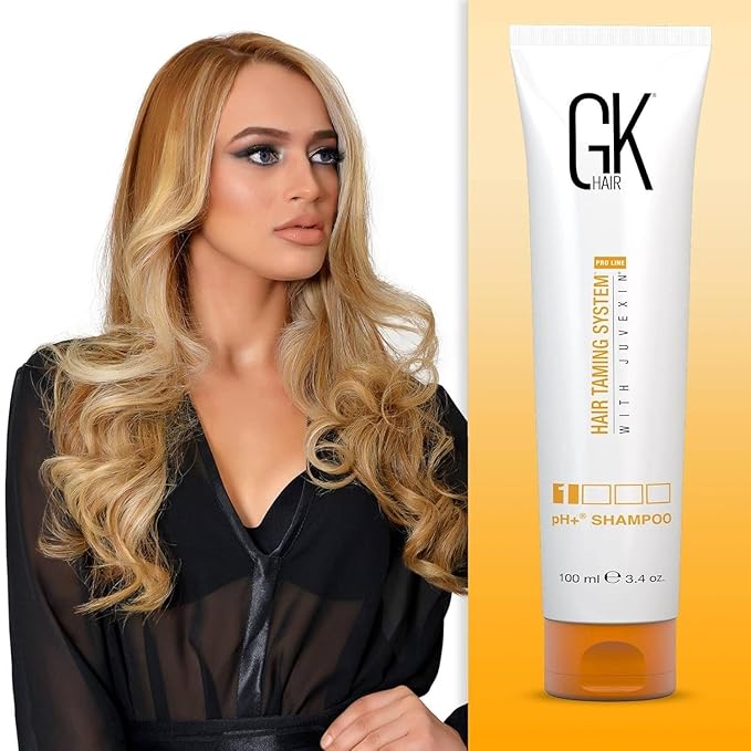 GK Shield Shampoo Conditioner Set (240ml) with Coco The Best and pH+ Shampoo (100ml) - Smoothing Hair Care Kit for Frizz Control Damage Free and Protection