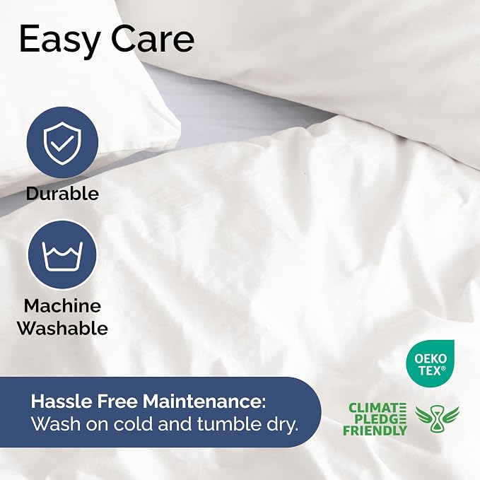 Duvet Cover Cal King Size Set - Extra Soft Cal King Duvet Cover 104" x 98" with 2 Pillow Shams for Women, Men, Kids & Teens - Comfy, Breathable, Hotel Luxury w/ Zipper Closures & Ties (Antique White)