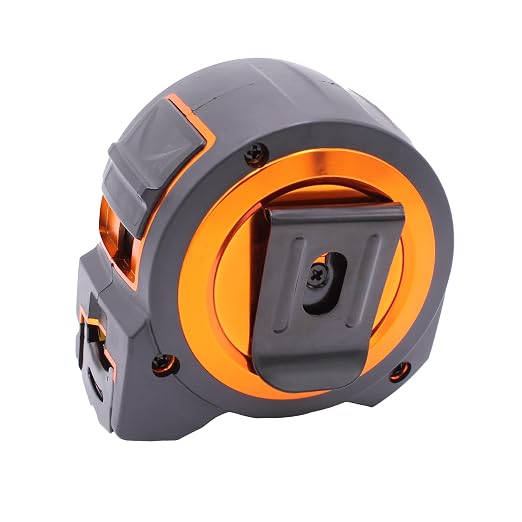 Wrango Tools Tape Measure 16 FT - Measuring Tape Retractable - Oversized & Double-Sided Print - Blade Lock, Finger Brake - High Performance Nylon Coating, 10' Stand-Out - 13' Reach / 1-1/16" Blade
