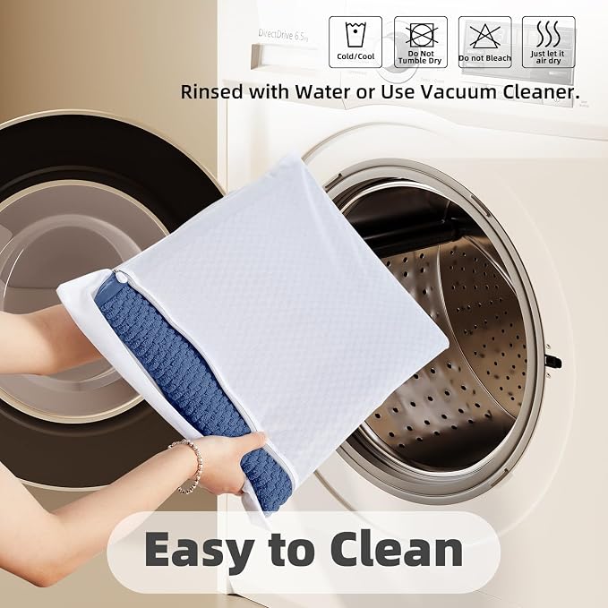 TYUU Bathroom Runner Rug, Long Bath Mat Washable Thin Quick Dry Low Pile Bathroom Runner Rugs 24 x 60 Non Slip, Navy Blue 24"x60"