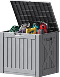 Devoko 40 Gallon Deck Box Lockable Outdoor Storage Box Waterproof for Patio | Weatherproof Use Indoors Outdoors, Holds Patio Cushions, Garden Tools & Pool Supplies, Easy 15-min assembly.