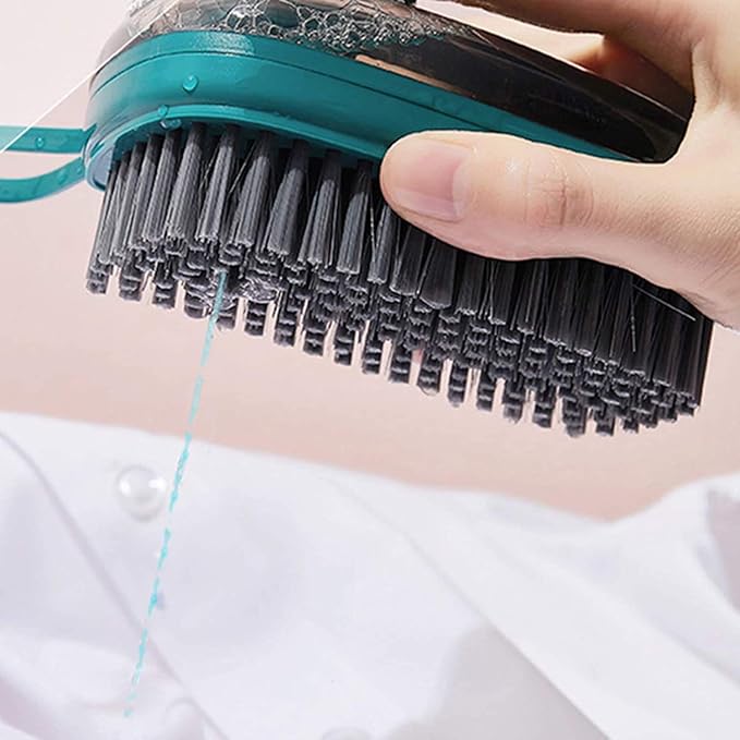 Cyrox Household Automatic Liquid Adding Laundry Brush | Multipurpose Liquid Adding Dish Washing Brush | Soft Bristle Laundry Shoes Floor Tile Cleaning Brush