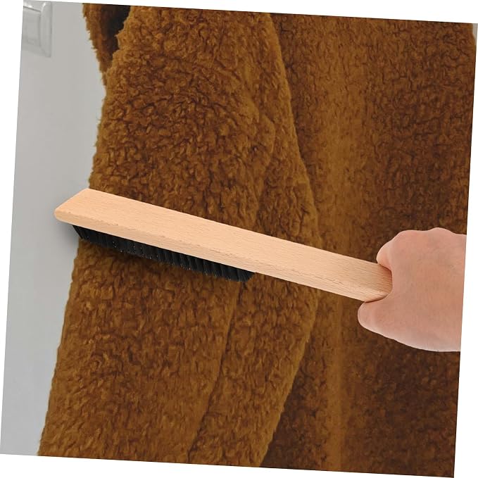Baluue 3pcs Clothing Bristle Brush Handle for Gentle Cleaning of Woolen Fabrics Coats and Blankets Lint for Home and Travel Use