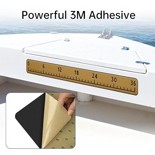 HZshark EVA Foam Fish Measuring Board, Fish Ruler with 3M Self-Adhesive Backing, 36" Fishing Tape Measure for Boats Sailboats Yachts Kayaks