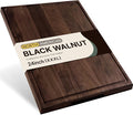24'' Luxury American Black Walnut Wood Cutting Boards for Kitchen Large | Extra Large, Reversible, Wooden Cutting Board, Solid Hardwood, Charcuterie Board, Butcher Block, Gourmet Kitchen Gift