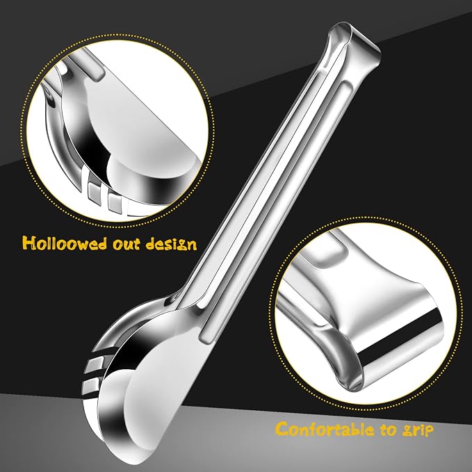 Thenshop 30 Pcs Serving Utensils Set Stainless Steel Flatware Serving Set Include Large Spoons Slotted Spoons Forks Soup Ladle Pie Server and Tongs for Buffet Catering Party Restaurant(Silver)