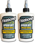 Titebond Speed Set Wood Glue, Fast Set Time, 15-Minute Clamp, Superior Strength, Increase Productivity, Visible Under Blacklight, 8 oz. 4363 (Pack of 2)