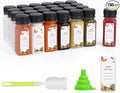 OBKJJ Plastic Juice Bottles 150 pcs 2 oz Empty Plastic Water Bottles with Caps Reusable Clear Beverage Containers for Drinking, Juicing, Smoothie, Water with 2 Brushes, 2 Funnels, 160 Stickers