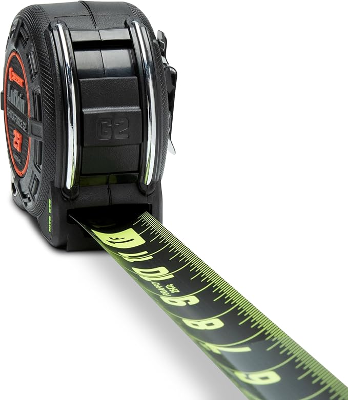 Lufkin Shockforce G2 25-ft Nite Eye Magnetic Tape Measure- LM1225B-02