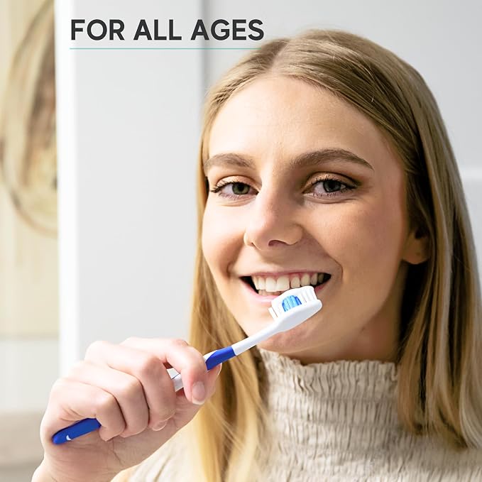 4 Pack Toothbrushes for Adults - Individually Wrapped Medium Bristle Toothbrushes with Covers - Multi-Color Pack - Convenient & Affordable Dental Care for Travel, Hotels, Airbnb, Missions & More