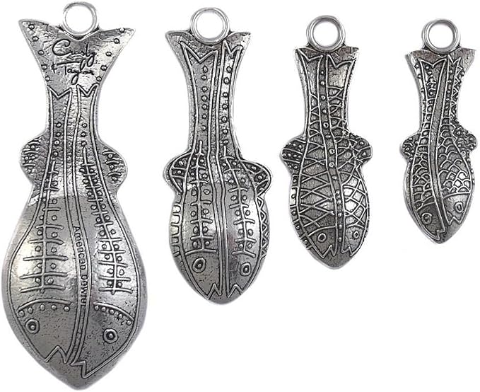Crosby & Taylor Fish Pewter Measuring Spoons