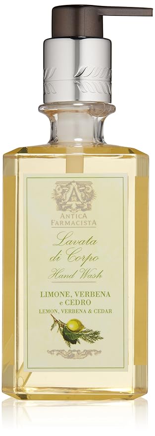 Antica Farmacista Hand & Body Wash - Luxury Nourishing & Hydrating Hand Cleansing Wash - Bath & Body Gift - Lemon, Verbena & Cedar, 10 fl oz