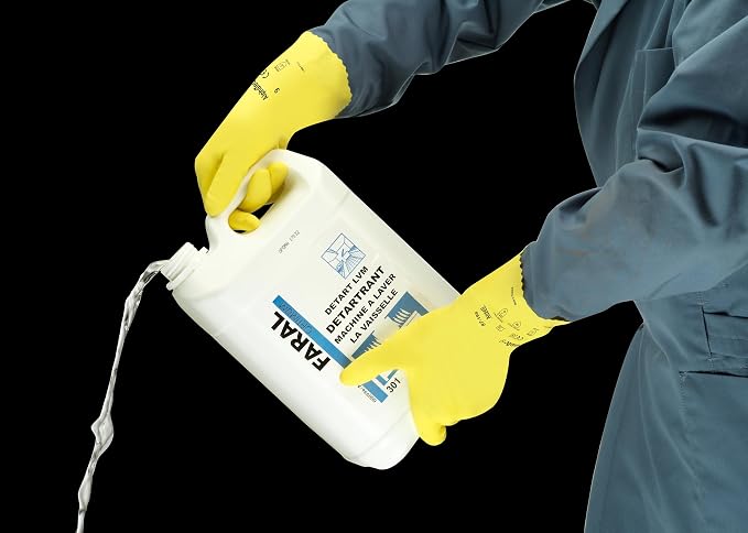 Ansell AlphaTec 87-198 Chemical Protection Gloves - XL, Yellow (Case of 144)