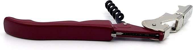 Pulltap's Genuine Slider 900 Waiter's Corkscrew – Double-Hinged Wine Key with Sliding Foil Cutter – Patented Design – Made in Spain – Burdeos (Bordeaux)