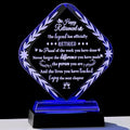 Glass Retirement Plaque Gifts for Women Men with LED Light Base, Happy Retirement Gift for Colleagues Boss Friends, Farewell Goodbye Gift Idea for Her Going Away, Retired Keepsakes for Teacher Doctor