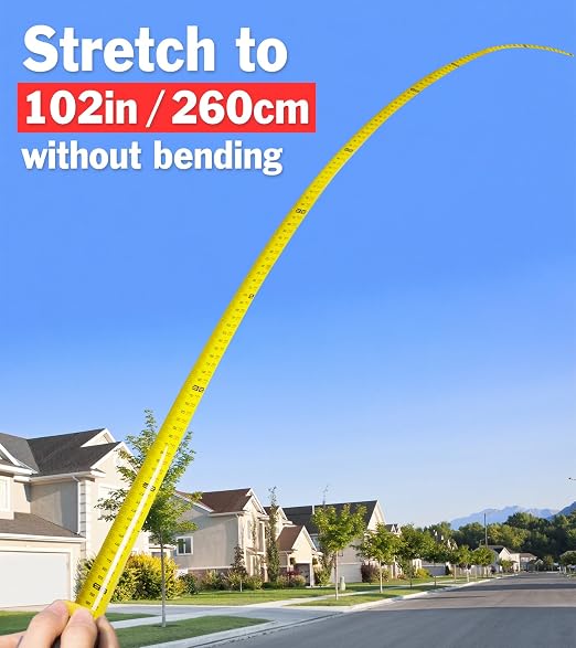 10 Pack Bulk Tape Measure 25 FT with Fractions 1/8, Easy Read Retractable Measuring Tape, Great for House Construction and Carpenter