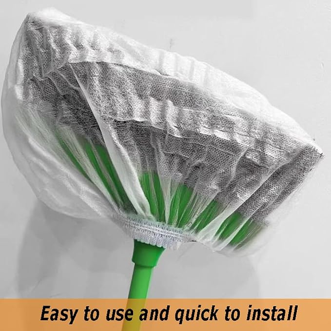 Disposable Broom Covers for Floor Carpet Cleaning, for Pet Owners & Home Users, 100 Pcs Non-Woven Elastic Sweeper Sheets for Hair Dust & Lint (30pcs)