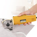 CGOLDENWALL Electric Rotary Fabric Carpet Cutter Multi-layer Fabric Scissors with 1"Cutting Thickness, for Cloth Fabric Leather and Carpet, Comes with Replacement Blade, Sharpening Stone 110V