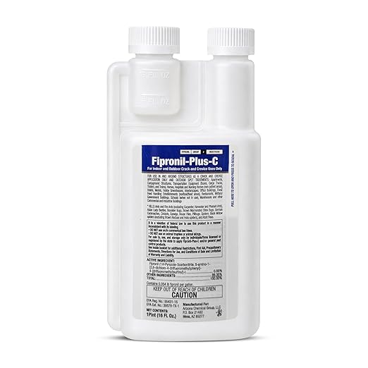 Fipronil Plus C Pest Control Concentrate - DIY Commercial-Strength Roach Killer Indoor Infestation, Easy-Use Ant Spray, Makes 21 Gallons of Fipronil Solution for Homeowners - 16 oz