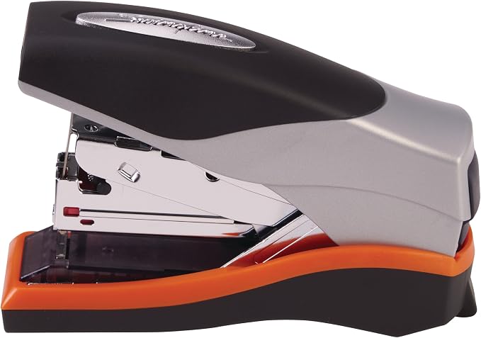 Swingline Stapler, 40 Sheet Capacity, Optima 40, Jam Free, Reduced Effort, Compact, Soft Grip, Metal, Orange, Silver and Black (87842)