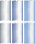 LANE LINEN 6 Pack Turkish Beach Towels, Oversized, 39"x71" - Garden Sand | Classic Cabana Stripe - Fade & Shrink Resistant - Compact & Vacuum-Packed - Long-Lasting & Fresh - Sand Shakes Right Off
