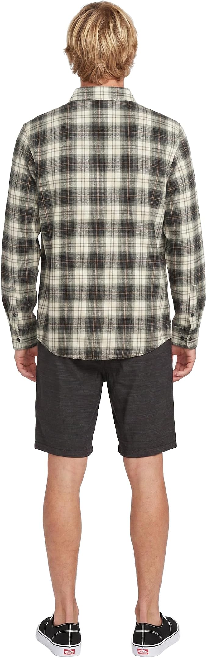 Volcom Men's Long Sleeve Flannel Shirt – Ultra-Soft Brushed Cotton Plaid Button Down
