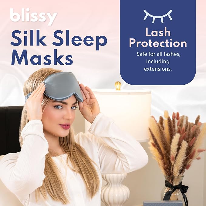 Sleep Mask - Ash Blue - Profile