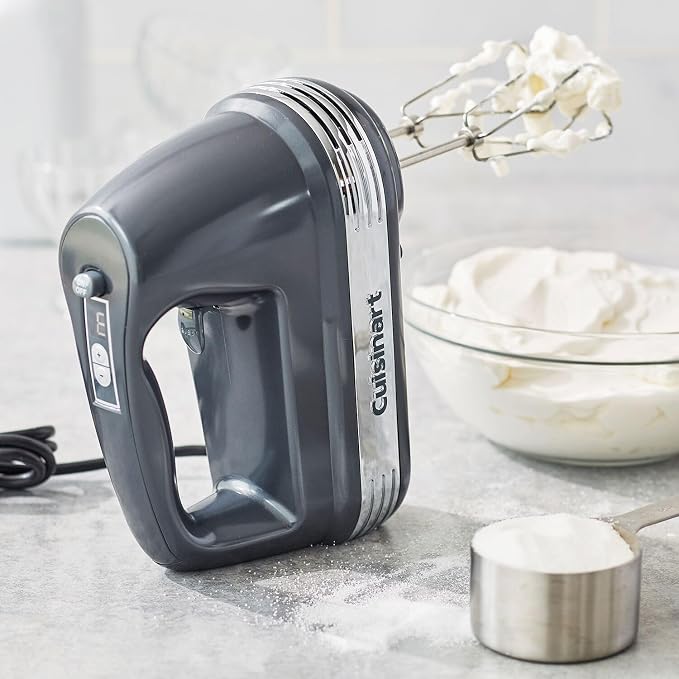 Cuisinart HM-70MGSLT Power Advantage 7-Speed Hand Mixer, Grey
