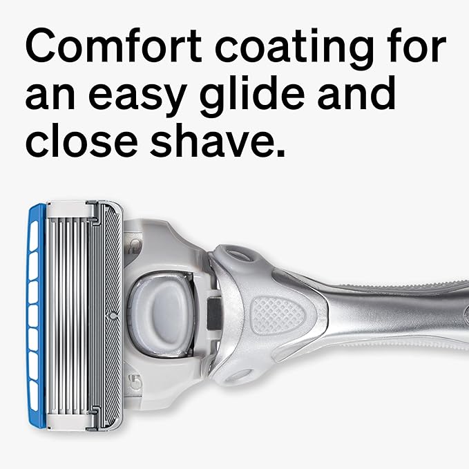 Schick Hydro Dry Skin Razors for Men | 5-Blade Mens Razors for Shaving, 1 Mens Razor Handle with 17 Razor Blades Refills