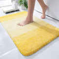 OLANLY Small Bathroom Rugs Mat 24x16, Extra Soft Absorbent Microfiber Bath Rugs, Rubber Backing, Quick Dry, Machine Washable Bath Mat for Bathroom Floor, Tub and Shower, Home Decor Accessories, Yellow