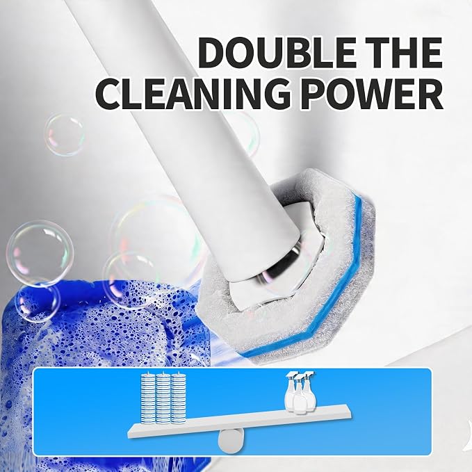 Disposable Toilet Brush,Toilet Bowl Cleaner,Wall Mounted Toilet Bowl Brush with 36 Refills for Deep Toilet Cleaning,Toilet Brush and Holder Set for Hygienic Bathroom Maintenance(White)