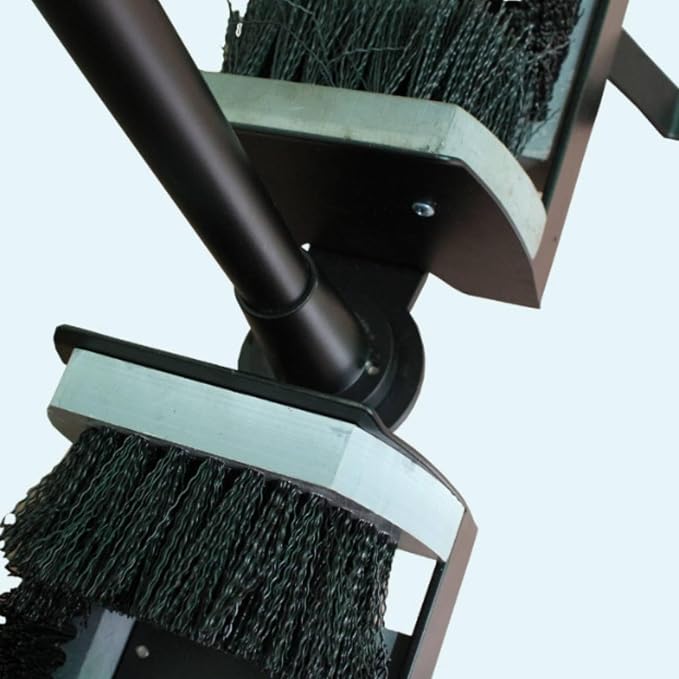 Golf Shoe Cleaner with Stand Outdoor Shoe Brush Station Metal Frame Nylon Bristles Hard Base Horizontal Grip for Balance Suitable for Golf Course entryways Club Facilities Practice Areas