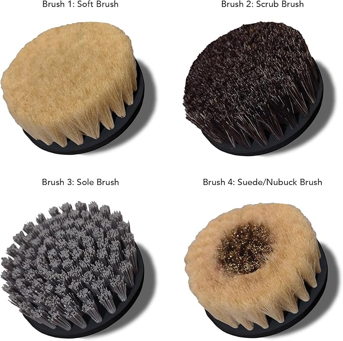 Reviver Handheld Electric Scrub Brush Made for Sneakers with 4 Premium Brushes, Built in Battery, USB-C Rechargeable