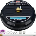 FOTING Pressure Washer Surface Cleaner Attachment, 4000 PSI 3.0GPM Power Washer Accessory Rotary Brush with 2 Nozzles - 1/4" Quick-Connect for Driveway Outdoor Patio Housing Cleaning, 15"