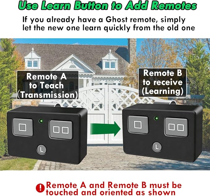 AXP1 AXS1 Gate Opener Remote Transmitter 3 or 5Button for Gho st Gate Opener