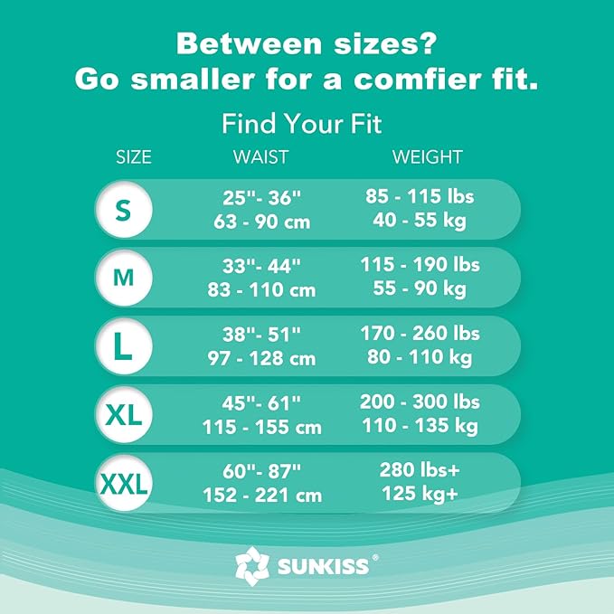 SUNKISS TrustPlus Adult Diapers with Maximum Absorbency, Unisex Disposable Incontinence Briefs with Tabs for Men and Women, Odor Control, Large, 15 Count