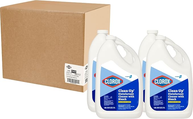 CloroxPro Clean-Up Disinfectant Cleaner Refill, 128 Ounces, Pack of 4 (Package May Vary)