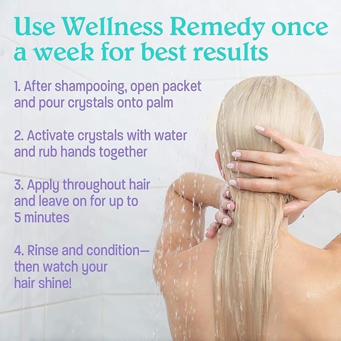 Malibu C Swimmers Wellness Remedy & After Pool Hair Care - Restoring & Hydrating Swim Treatment with Vitamin C Complex - Protects Against Discoloration from Chlorine, Salt Water, Build Up (12 Packets)