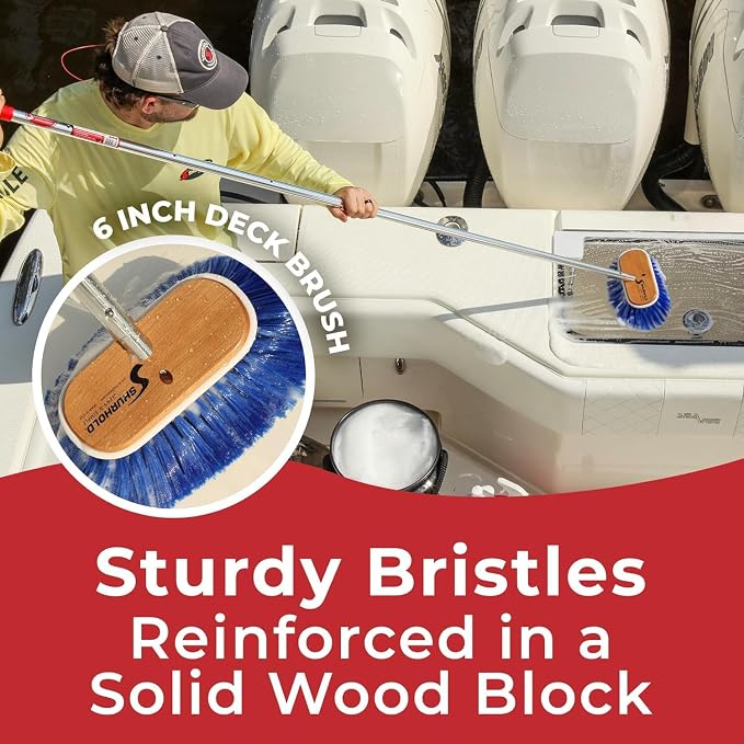 Shurhold 6" Nylon Extra Soft Bristles Deck Brush