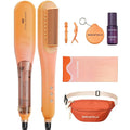 Wavytalk Spotlight Sleek Steamline Pro Festival Bundle, Steam Hair Straightener Brush 3 in 1, Steam Reduces Damage, Nourishes Hair, and Expedites Straightening