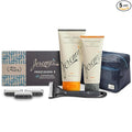 Jeremy’s Razors for Men, Precision 5 Shaving Kit, 4 Razor Cartridges, Shave Cream 6oz with Aloe + Cocoa Butter, Post Shave Balm 3.4oz, Ergonomic Grip Handle, Travel Bag, 8 Piece Set