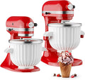 Ice Cream Maker Attachment for KitchenAid Stand Mixer | 2 Quart Ice Cream Bowl, Fits for KitchenAid 4.5 Qt & Larger Models - Homemade Ice Cream, Gelato & Sorbet, Ice Cream Machine
