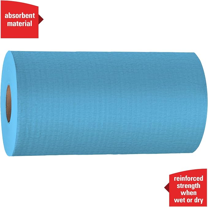 WypAll GeneralClean X60 Cloths Multi-Task Cleaning Wipes (35411), Strong and Absorbent Towels, Blue (130 Sheets/Roll, 12 Rolls, 1,560 Sheet Total)