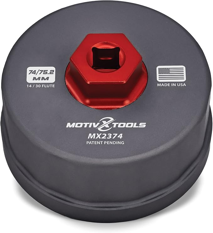Motivx Tools Oil Filter Wrench Compatible with Motorcraft FL-400S, FL-500S, FL-910S and Mazda YF09-14-302A, LF05-14-302B Oil Filters - Dual Size Fits Original and New Motorcraft Filter Design